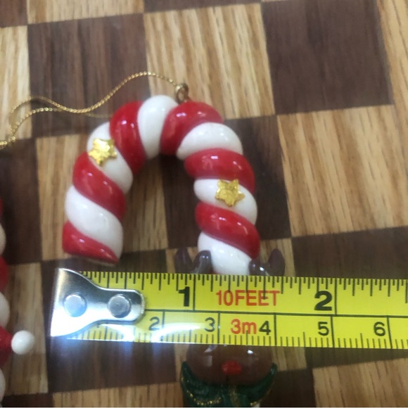 Beautiful Candle Cane Set of 3 Bundle with a Santa , a reindeer & a teddy bear - Picture 9 of 11